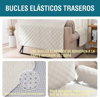Fodera per divano chaise longue impermeabile e imbottita