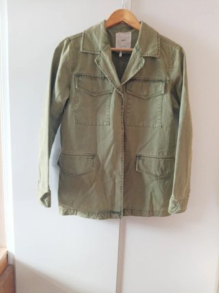 Chaqueta Militar Mango Verde Talla XS