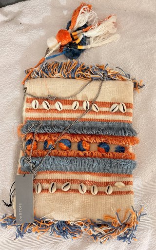 Bolso Parfois Beige y Naranja
