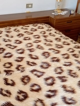 COPERTA MATRIMONIALE LEOPARDATA VINTAGE