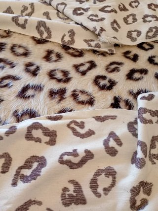 COPERTA MATRIMONIALE LEOPARDATA VINTAGE