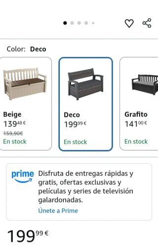 Baul almacenaje 227 l Keter Deco