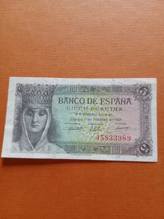 8 Billetes Españoles Banco de España