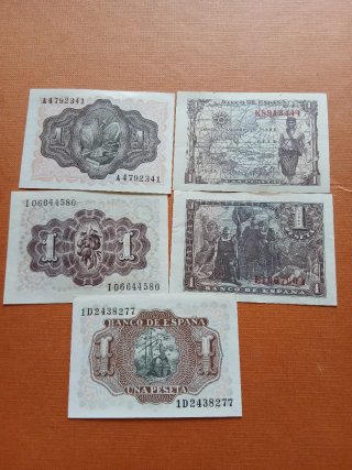 8 Billetes Españoles Banco de España