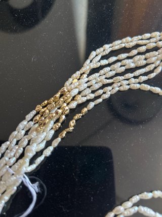 Collana perle vere di fiume e cristallo di rocca,