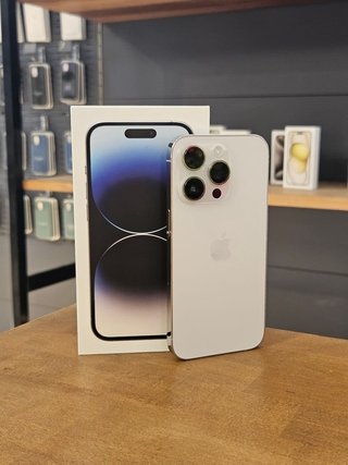 IPHONE 14 PRO 128GB PLATA BATE. 100%