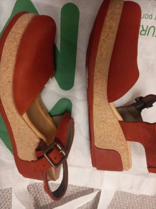 Sandalias El Naturalista  Art Talla 36 Rojas