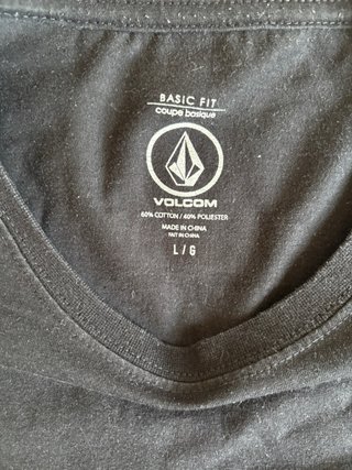Camiseta Volcom Negra Manga Larga
