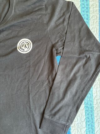 Camiseta Volcom Negra Manga Larga