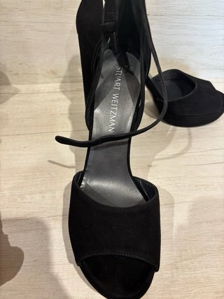 Sandalias tacón plataforma Stuart Weitzman negras