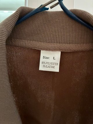 Chaqueta Bomber Caballero Marrón Talla L