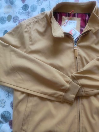 Chaqueta Bomber Camel Talla XL Nueva