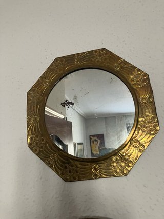 2 Specchi Vintage in Ottone Marocchino