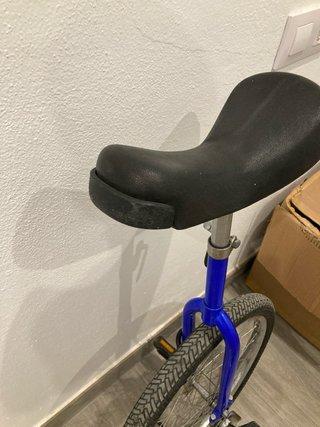 Uniciclo monociclo azul
