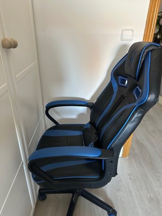 Silla Gamer Stinger Negra y Azul