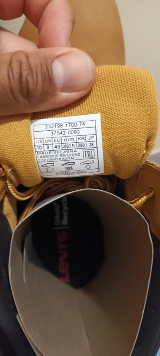 Botas originales Levi's Beige/Marrón Nuevas