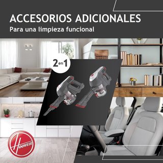 - Hoover aspiradora escoba inalámbrica mascotas