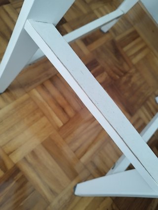 Silla alta Ikea Ingolf blanca