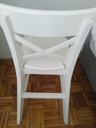 Silla alta Ikea Ingolf blanca