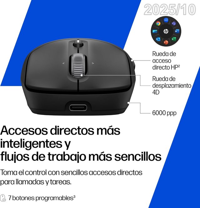 HP Raton Inalambrico 700 Bluetooth/USB Recargable
