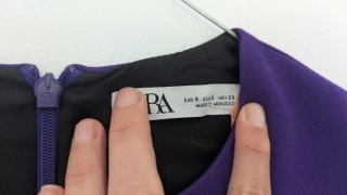 Vestido morado Zara