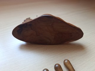 Palillero Caracol Madera Vintage