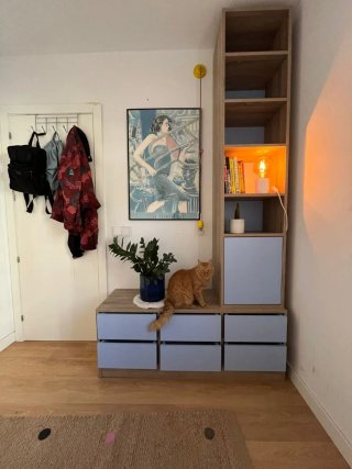 Mueble de madera para el recibidor personalizado