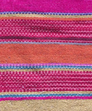 Alfombra de lana multicolor