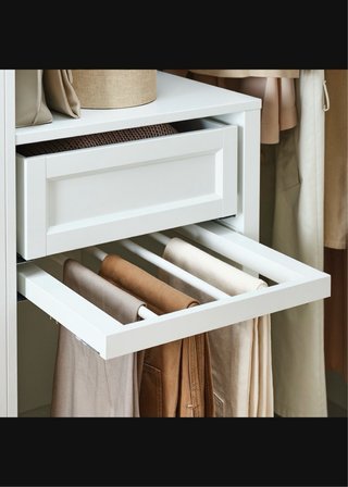 IKEA KOMPLEMENT Pantalonero Extraíble Blanco