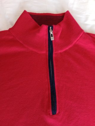 Jersey Ted Lapidus cremallera rojo Talla M