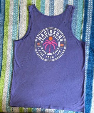 Camiseta sin mangas Maui and Sons morada Talla M