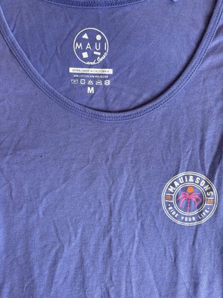 Camiseta sin mangas Maui and Sons morada Talla M