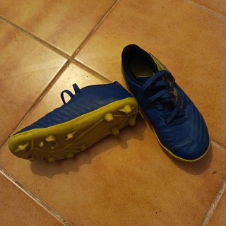 Zapatillas deportivas futbol azules 27