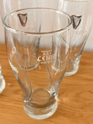 4 Bicchieri Pinta Guinness Originali Nuovi