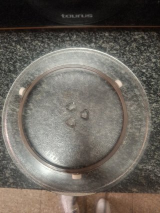 Plato de microondas de cristal