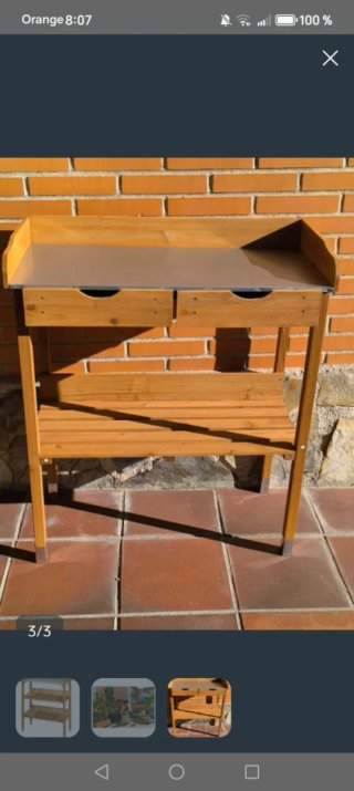 Tavolo da giardino in legno nuovo