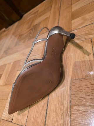Sandalias Zara Talla 37 Plata