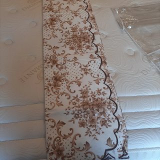 Copriletto beige e marrone matrimoniale