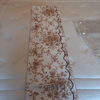 Copriletto beige e marrone matrimoniale