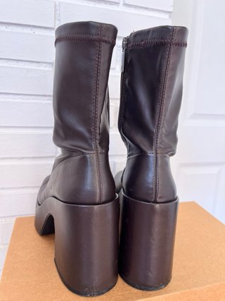 Botines Zara Plataforma Marrón