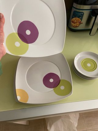 Vajilla porcelana multicolor