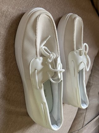 Mocasines Hombre Verano Beige/Blanco Talla 43