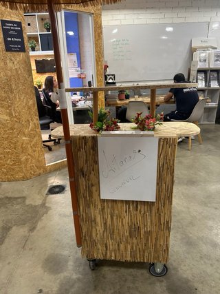 Mueble expositor para eventos