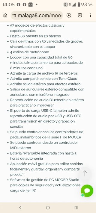 Multiefectos Mooer Prime P2 Blanco