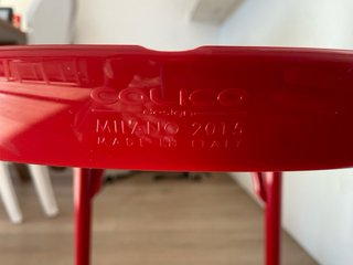 2 Sillas Diseño Calligaris Rojas