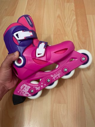 Patines en línea rosas y morados