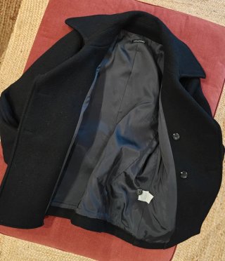 Cappotto lana uomo Mangano nero