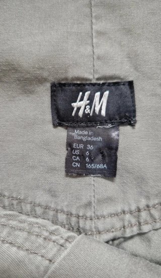 Falda mini H&M verde