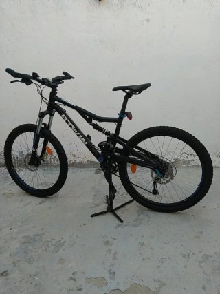 Bicicleta Btwin Doble Suspensión Negra