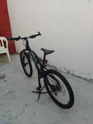 Bicicleta Btwin Doble Suspensión Negra